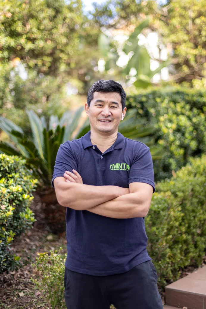 Billy, founder of Mint Removals, in Mint uniform